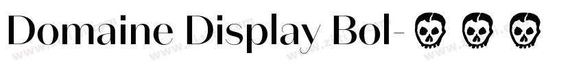 Domaine Display Bol字体转换